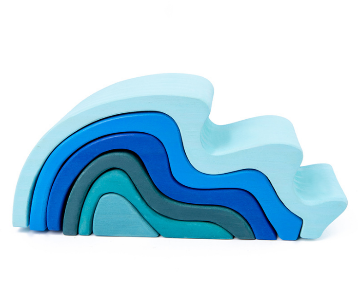 Wooden Puzzle Blocks - Rainbow