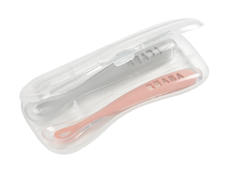 Beaba 1st-Age Silicone Spoons - Cased