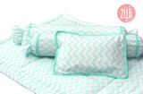 Zyji 4 PC Bedding Set for Pack and Play Cribs (26" x 38")