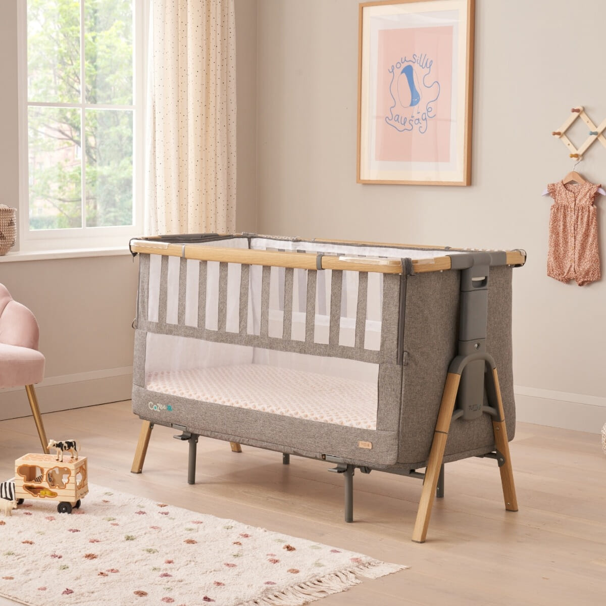 Tutti Bambini CoZee XL Bedside Crib and Cot