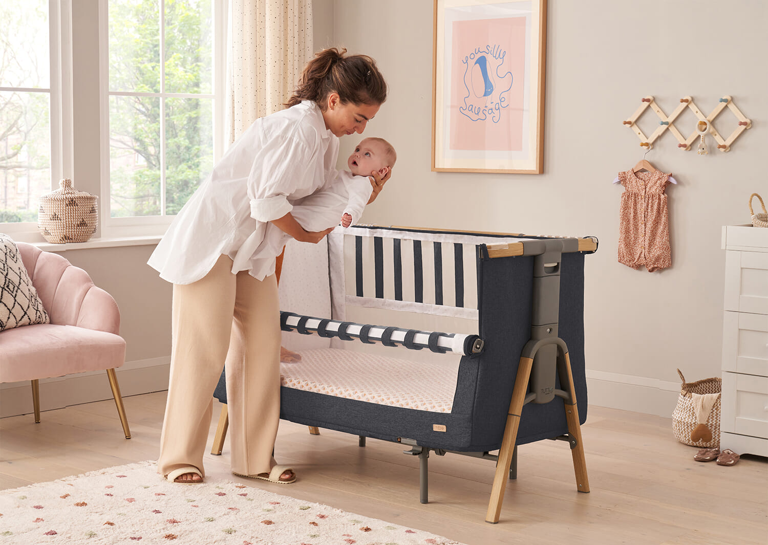 Tutti Bambini CoZee XL Bedside Crib and Cot