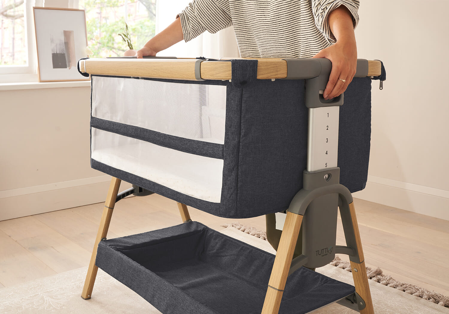 Tutti Bambini CoZee XL Bedside Crib and Cot