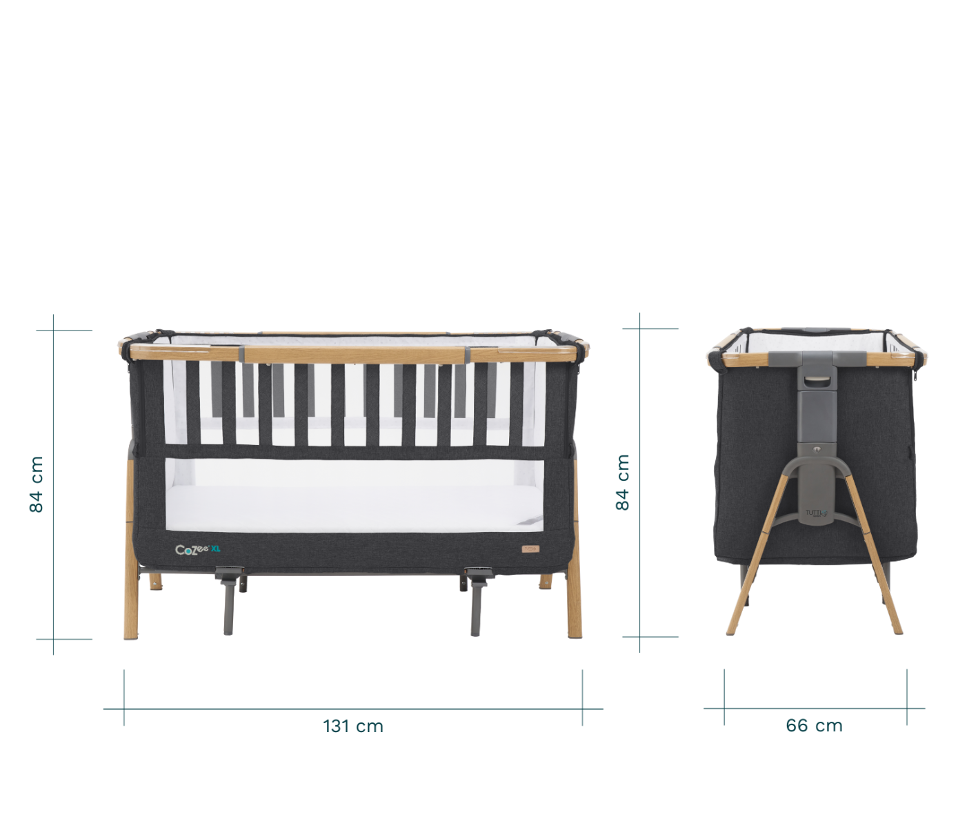 Tutti Bambini CoZee XL Bedside Crib and Cot