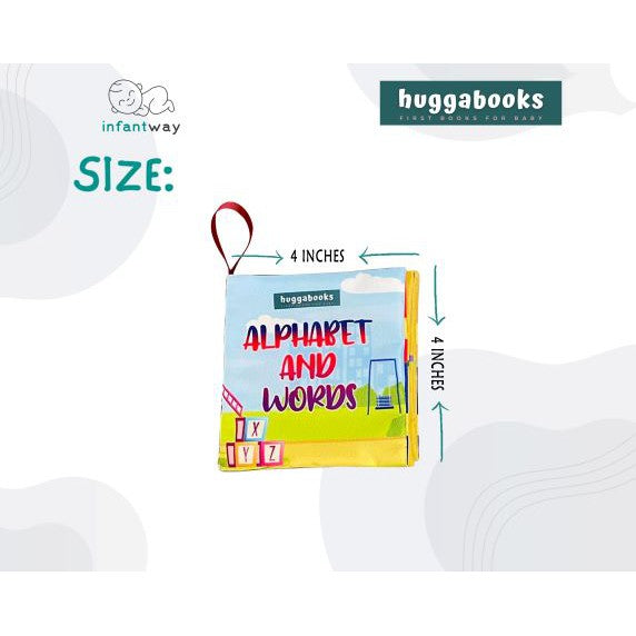 Infantway Huggabooks Early Learning Cloth Book Set