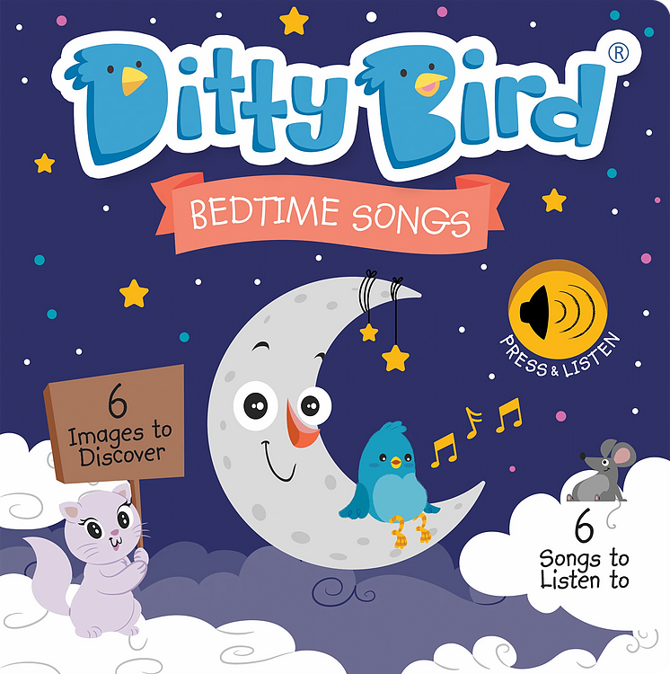 Ditty Bird Musical Book - Bedtime Songs