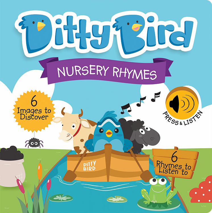 Ditty Bird Musical Book - Nursery Rhymes