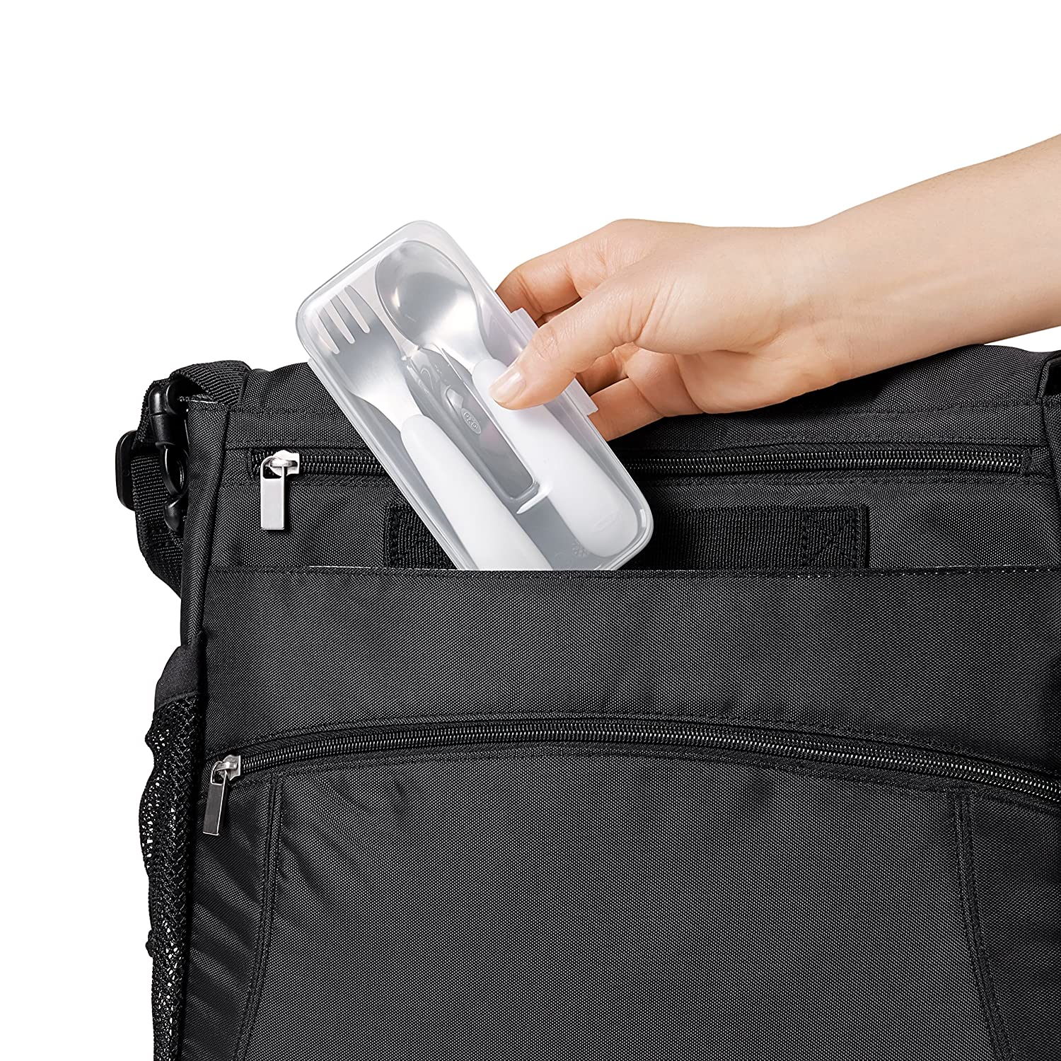 OXO Tot On The Go Fork And Spoon Set With Carrying Case