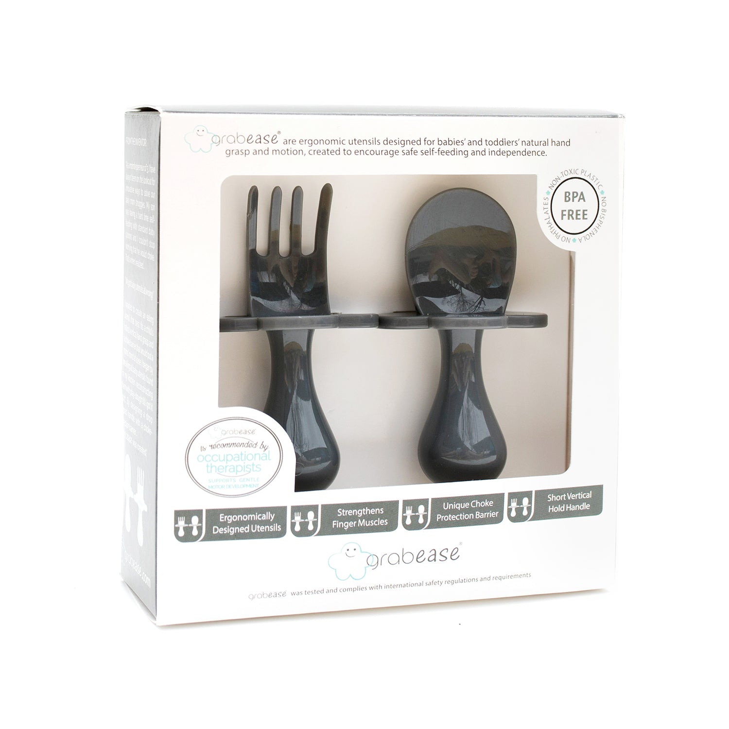 Grabease Self Feeding Spoon and Fork Set