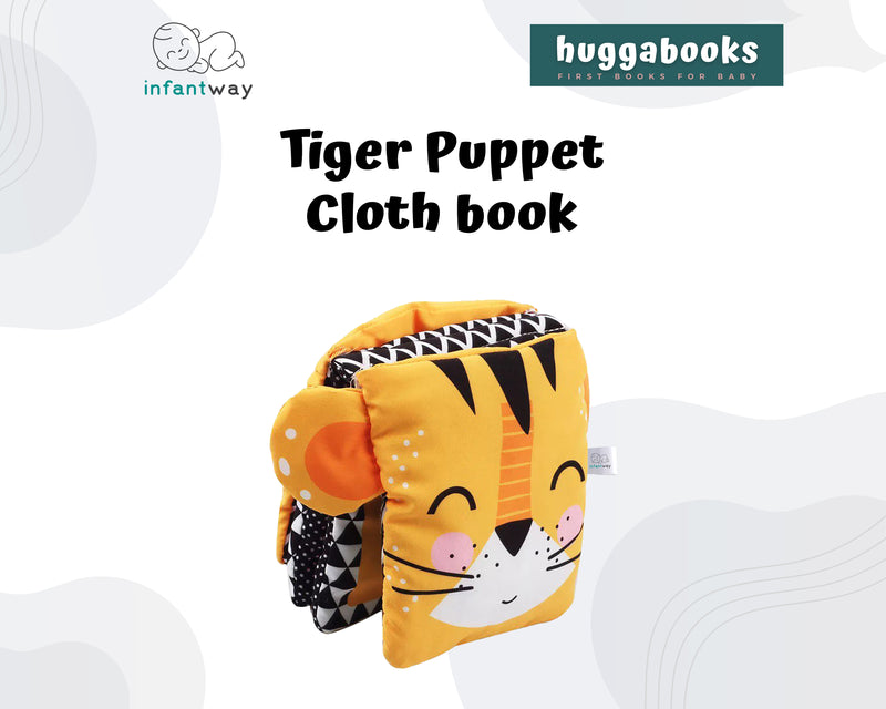 Infantway Huggabooks Tiger Puppet Cloth Book