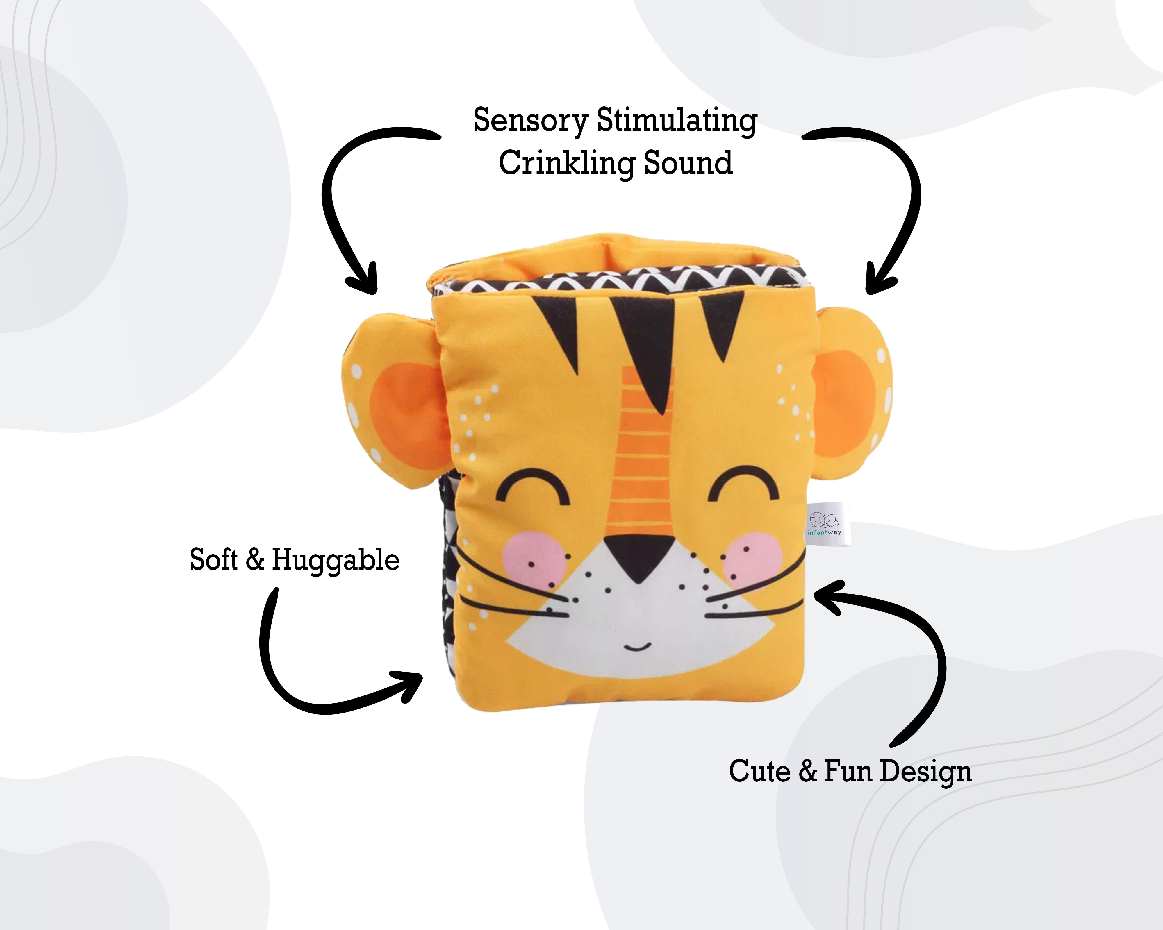Infantway Huggabooks Tiger Puppet Cloth Book