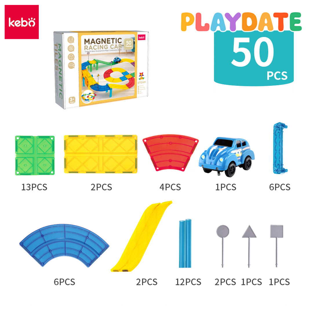 Playdate Kebo Magnetic Racing Car