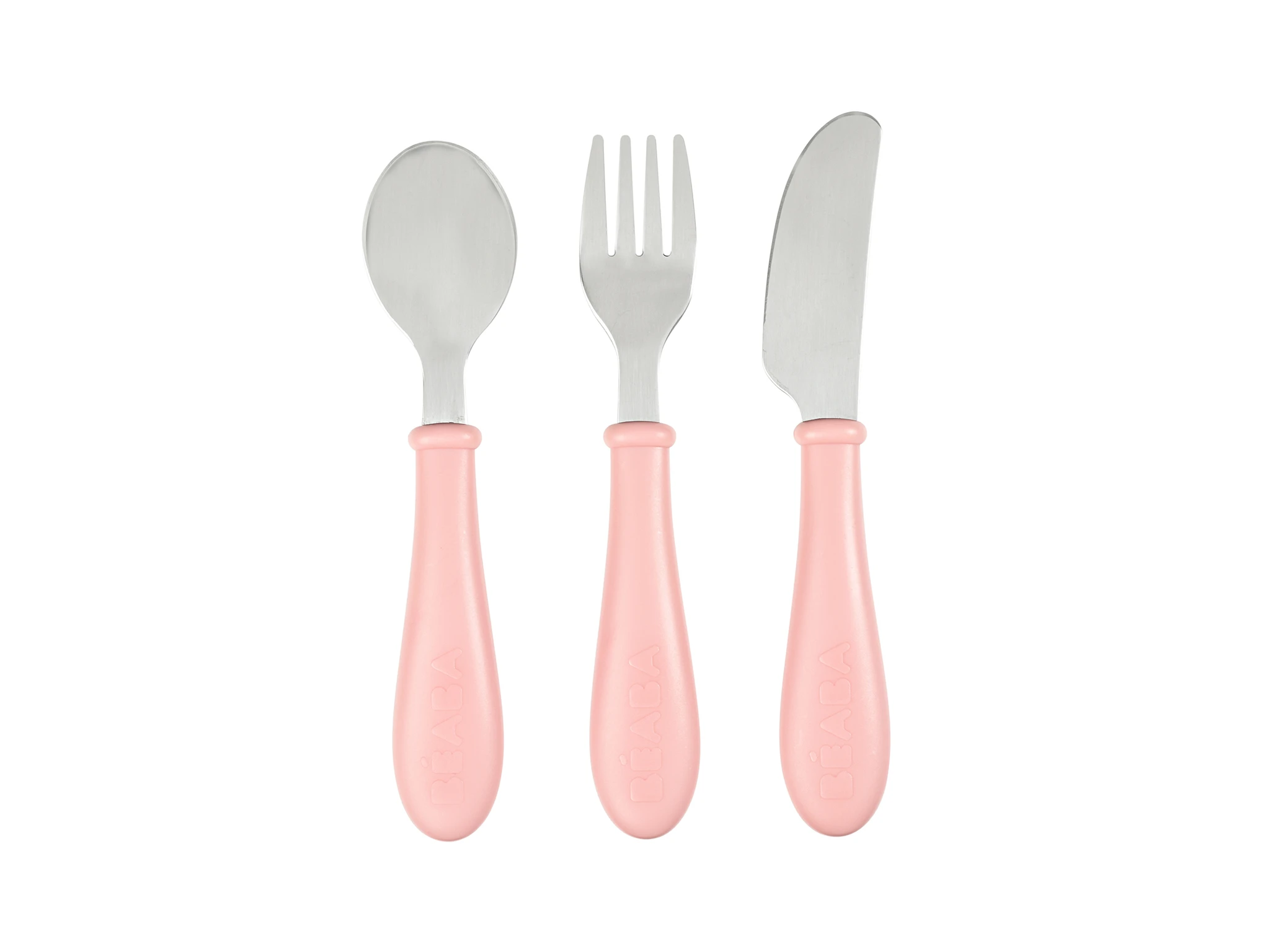 Beaba Stainless Steel Training Cutlery Knife/Fork/Spoon