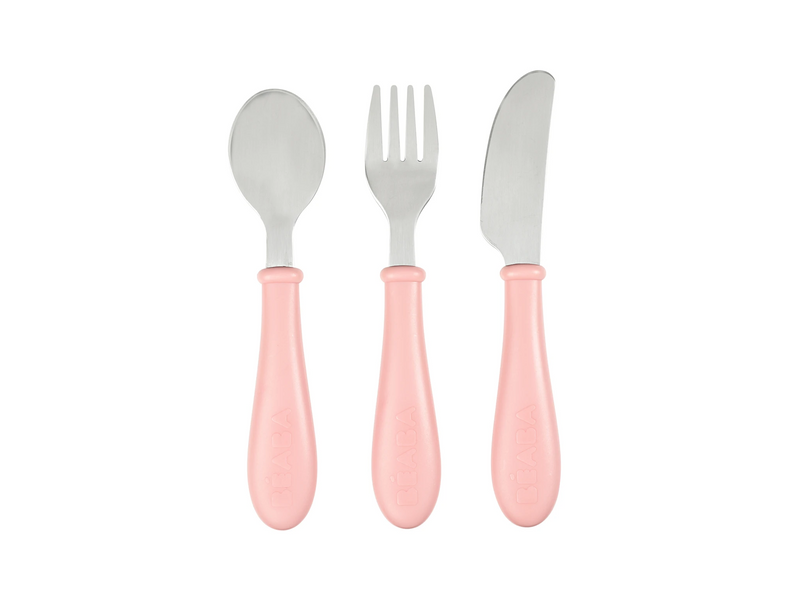 Beaba Stainless Steel Training Cutlery Knife/Fork/Spoon