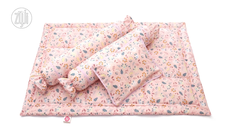 Zyji 4 PC Bedding Set for Pack and Play Cribs (26" x 38")
