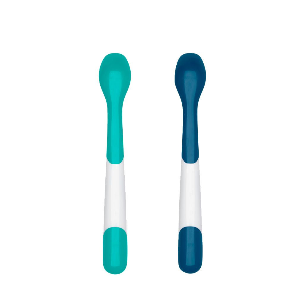 OXO Tot On-The-Go Plastic Feeding Spoon With Case (2 Pack)