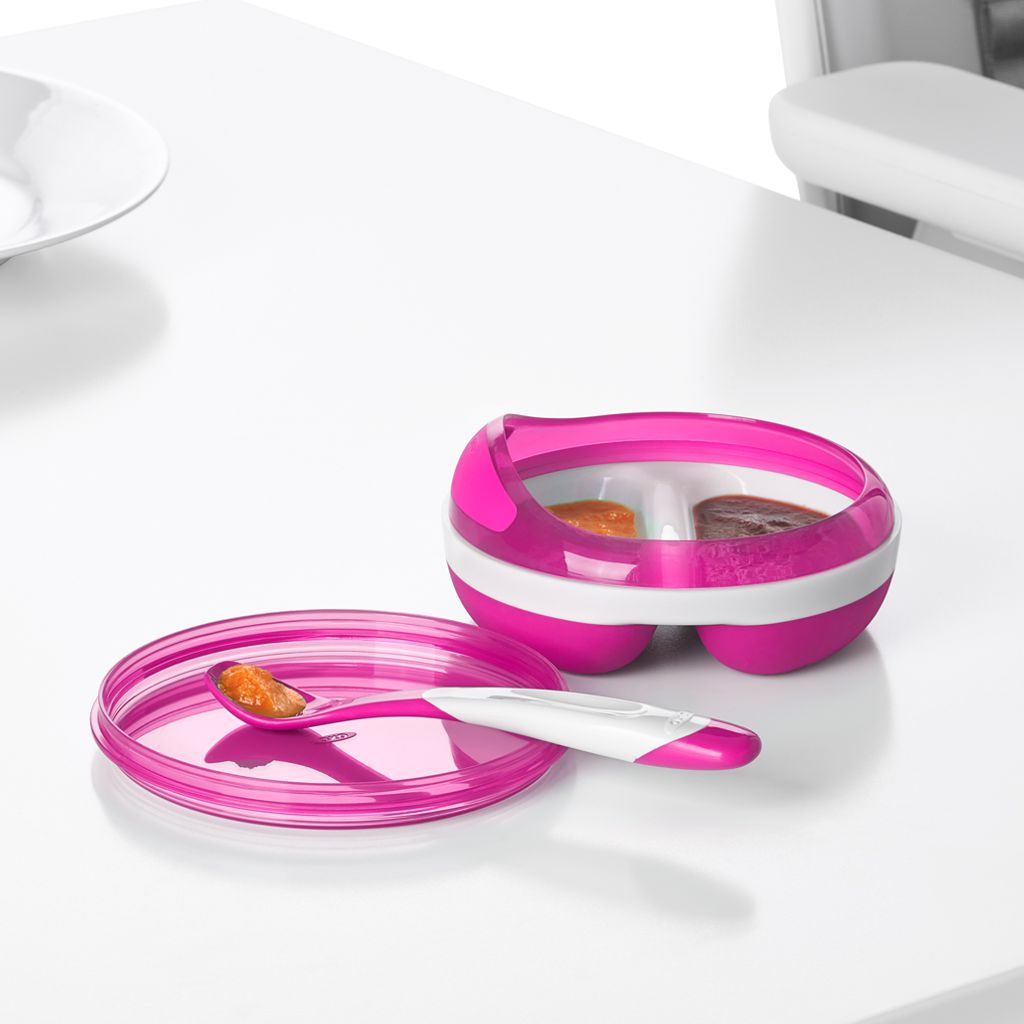 OXO Tot On-The-Go Plastic Feeding Spoon With Case (2 Pack)