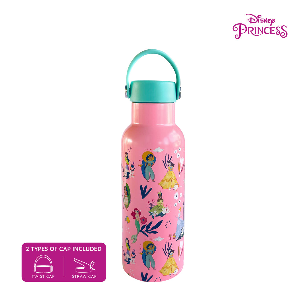 Zippies Lab Disney Insulated Water Bottle 483ml with 2 Types of Caps