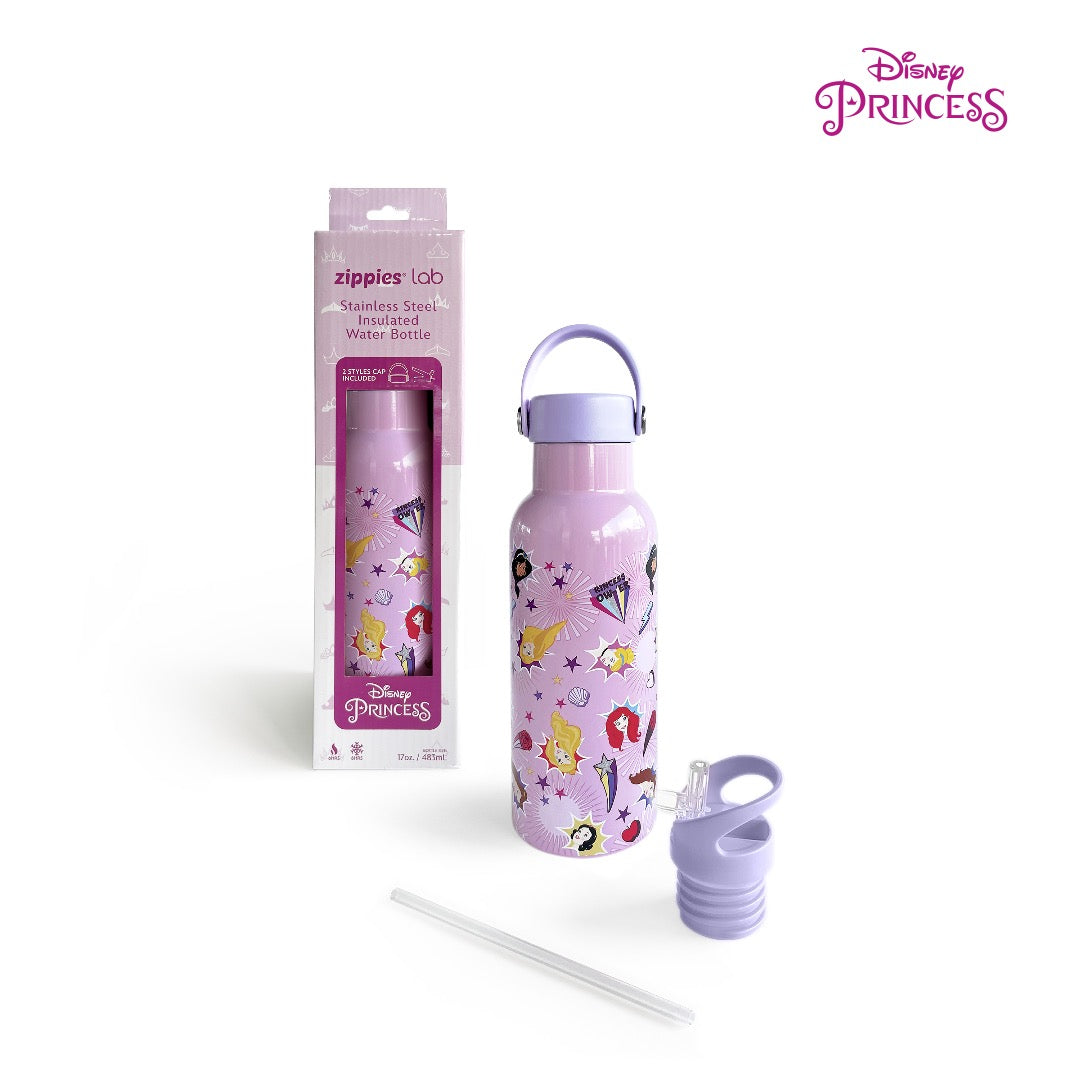 Zippies Lab Disney Insulated Water Bottle 483ml with 2 Types of Caps