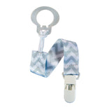RaZBaby Pacifier Holder – Grey Chevron
