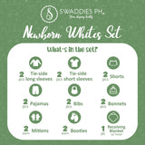 Swaddies Newborn White Set