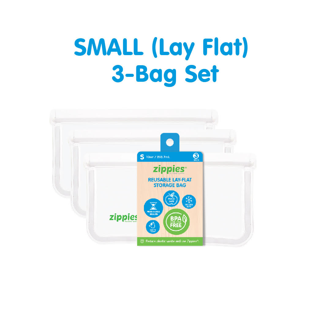 Zippies Reusable Lay Flat Bags