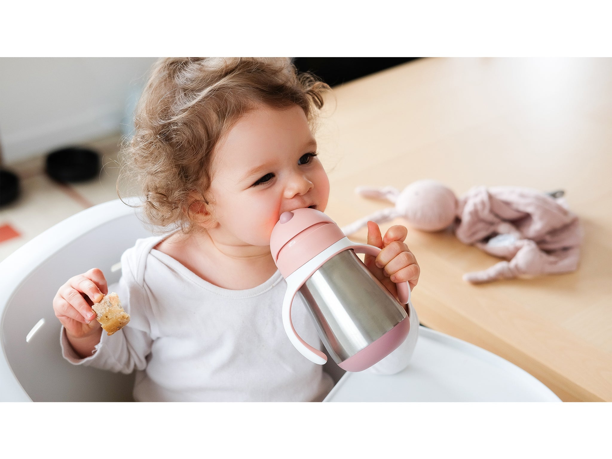 Beaba Stainless Steel Straw Cup 250ml