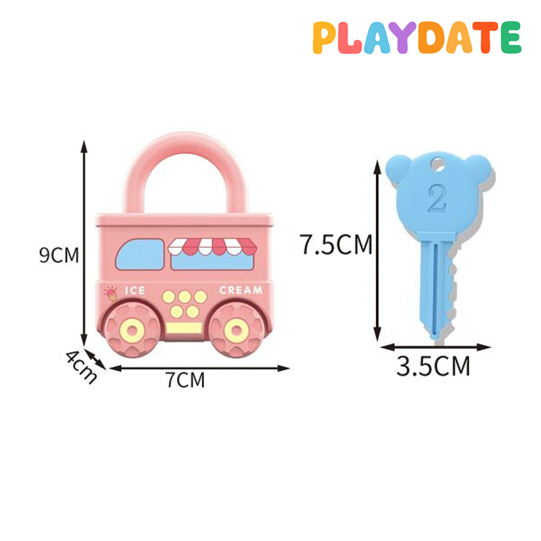 Playdate Matching Train Locks Educational Toys