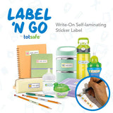 Totsafe Label N Go Write-On Self-Laminating Stickers