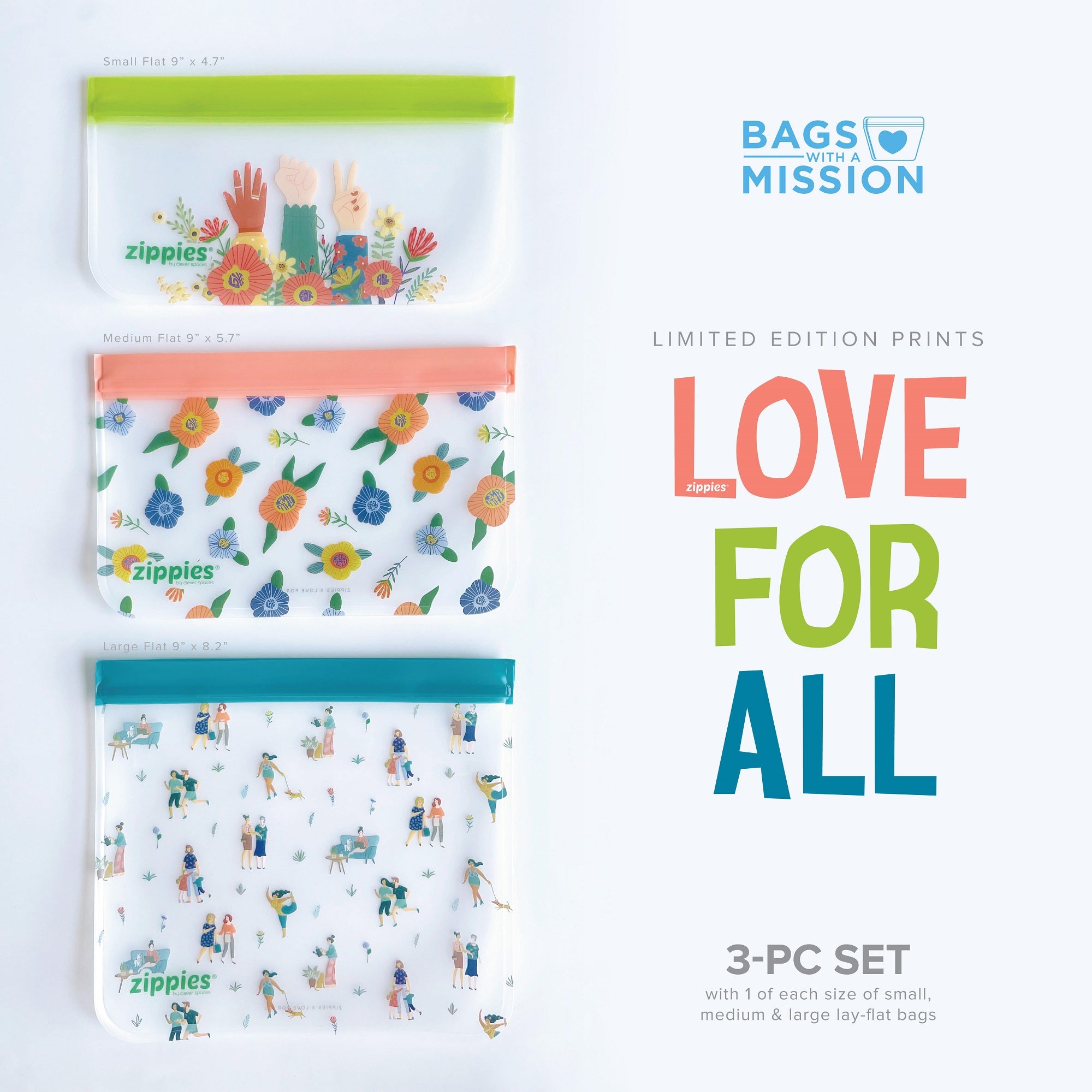Zippies Bags with A Mission - Love for All