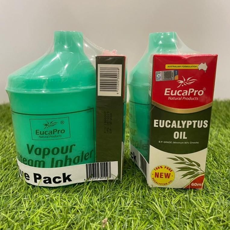 Eucapro Eucalyptus Oil 60ml with Inhaler