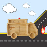 Bubbaboo Bamboo Fire Truck Suction Plate