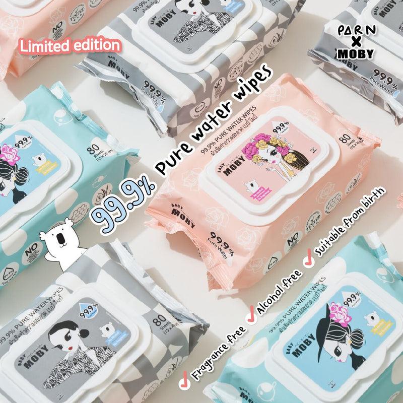 Baby Moby 99.9% Pure Water Wipes