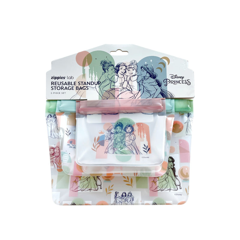 Zippies Lab Disney Princess Standup Storage Bag 3-pc Set
