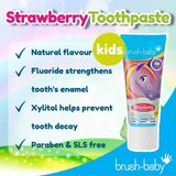 Brush-Baby Kids Unicorn Natural Strawberry Toothpaste 50ml