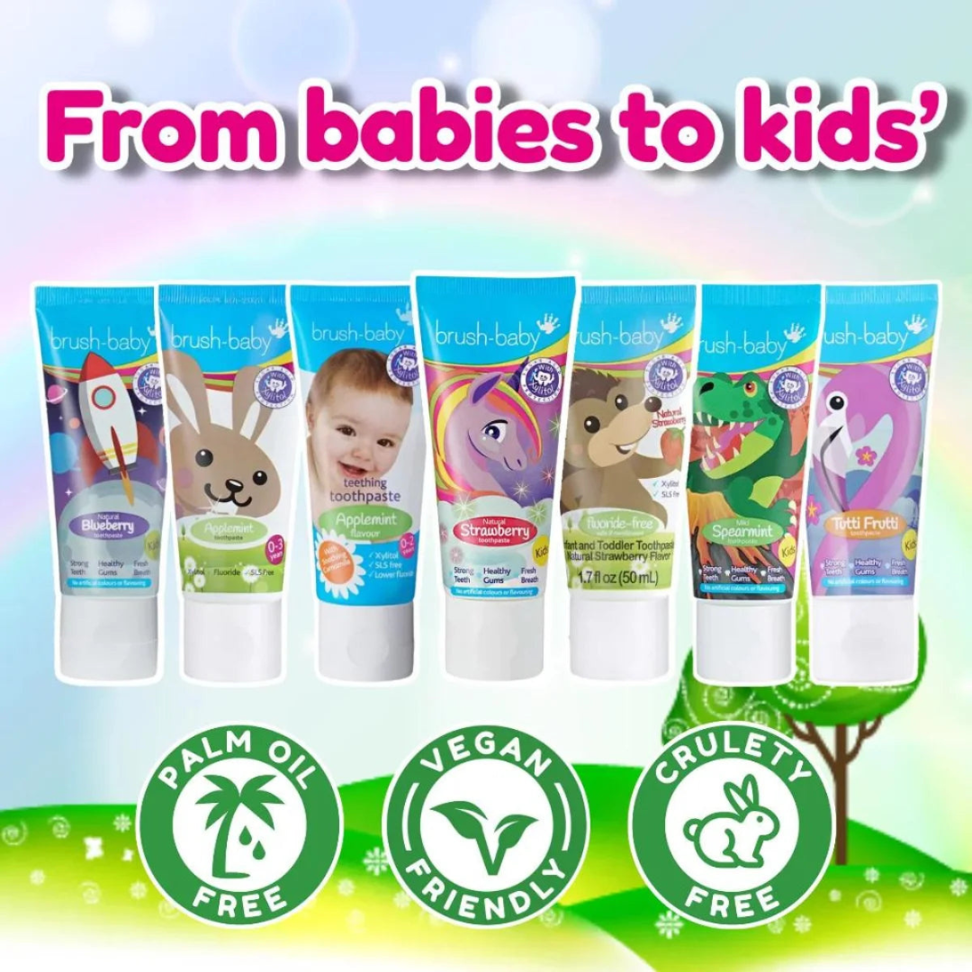 Brush-Baby Kids Rocket Natural Blueberry Toothpaste 50ml | Mighty Baby PH