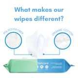 Cottoncare Organic Biodegradable Water Wipes (Unscented)