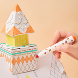 Flower Monaco DIY Paper House Painting