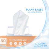 Cottoncare Baby Powder Biodegradable Water Wipes 80 pcs