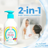 CottonCare Plant Based Baby Wash & Shampoo 300 ml