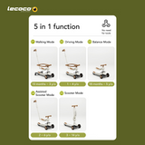 Lecoco V6 5-in-1 Multi-functional Kids Scooter