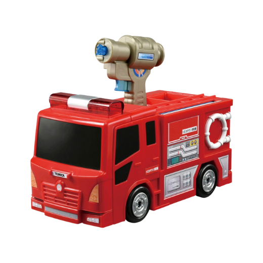 Tomica World Transform! Fire Truck - Fire Station
