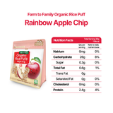 Farm to Baby Organic Rice Puffs Rainbow Chip 30g - Apple