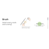 Richell LO Straw Brush