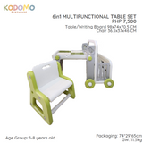 Kodomo Playhouse 6-in-1 Multifunctional Table Set