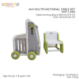 Kodomo Playhouse 6-in-1 Multifunctional Table Set