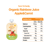 Farm to Baby Organic Rainbow Fruit Juice 100ml - Apple & Carrot