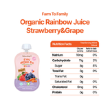 Farm to Baby Organic Rainbow Fruit Juice 100ml - Strawberry & Grape