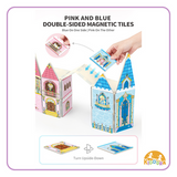 Kebo 2-in-1 Magic Write Castle Magnetic Tiles (65 piece set)