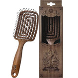 Yao Moving Square Hair Brush - Wood-like