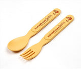 Mother's corn Step Up Spoon & Fork Set